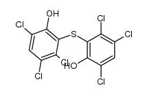 3,4,6,3',4',6'-hexachloro-2,2'-sulfanediyl-di-phenol Structure