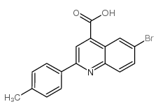 6-溴-2-对甲苯基喹啉-4-羧酸结构式