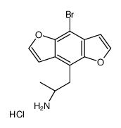 (R)-(-)-Bromo Dragonfly Hydrochloride Structure