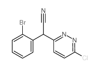 2-(2-BROMOPHENYL)-2-(6-CHLORO-3-PYRIDAZINYL)ACETONITRILE Structure