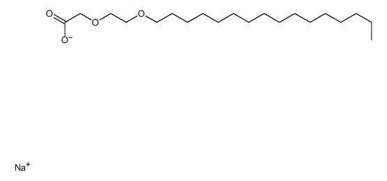 鲸蜡醇聚醚-13 羧酸钠结构式