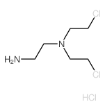 N,N-bis(2-chloroethyl)ethane-1,2-diamine结构式