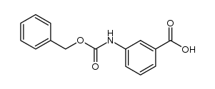 3-(benzyloxycarbonylamino)benzoic acid结构式