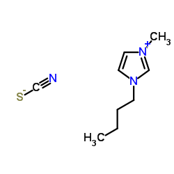1-丁基-3-甲基咪唑硫氰酸盐结构式