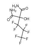 heptafluoropropyl-hydroxy-malonic acid diamide Structure