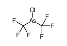 chloro-bis(trifluoromethyl)arsane结构式