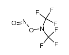 O-nitrosobis(trifluoromethyl)hydroxylamine结构式