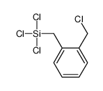 trichloro-[[2-(chloromethyl)phenyl]methyl]silane Structure