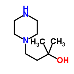 2-甲基-4-(哌嗪-1-基)-2-丁醇结构式