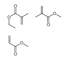 ethyl 2-methylprop-2-enoate,methyl 2-methylprop-2-enoate,methyl prop-2-enoate结构式