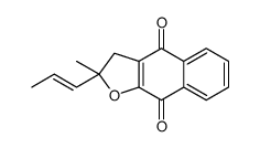 2-methyl-2-prop-1-enyl-3H-benzo[f][1]benzofuran-4,9-dione Structure
