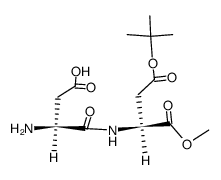 (S)-2-((S)-2-Amino-3-carboxy-propionylamino)-succinic acid 4-tert-butyl ester 1-methyl ester Structure