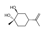 (1S,2S,4R)-1-methyl-4-(prop-1-en-2-yl)cyclohexane-1,2-diol Structure