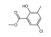 5-chloro-2-hydroxy-3-methyl-benzoic acid methyl ester Structure