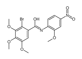 2-bromo-3,4,5-trimethoxy-N-(2-methoxy-4-nitrophenyl)benzamide结构式