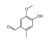 4-羟基-5-甲氧基-2-甲基苯甲醛结构式