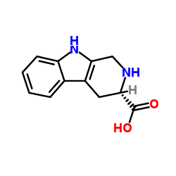 (S)-2,3,4,9-四氢-1H-吡啶[3,4-b]吲哚-3-羧酸结构式