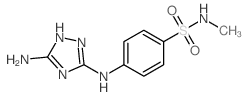 4-(5-氨基-1H-1,2,4-噻唑-3-基氨基)-N-甲基苯磺酰胺结构式
