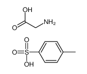 2-aminoacetic acid,4-methylbenzenesulfonic acid Structure