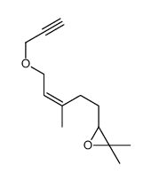 2,2-dimethyl-3-(3-methyl-5-prop-2-ynoxypent-3-enyl)oxirane结构式