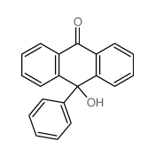 10-hydroxy-10-phenyl-anthracen-9-one结构式