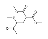 dimethyl 2-(2-(methylsulfinyl)-2-(methylthio)ethyl)malonate结构式