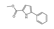 5-苯基-1H-吡咯-2-羧酸甲酯结构式