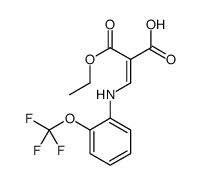 (E)-2-ethoxycarbonyl-3-[2-(trifluoromethoxy)anilino]prop-2-enoic acid Structure