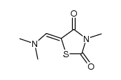 5-((dimethylamino)methylene)-3-methylthiazolidine-2,4-dione Structure