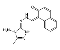 (1E)-1-[[2-(4-amino-5-methyl-1,2,4-triazol-3-yl)hydrazinyl]methylidene]naphthalen-2-one结构式