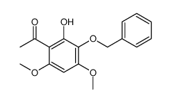 1-(2-hydroxy-4,6-dimethoxy-3-phenylmethoxyphenyl)ethanone Structure