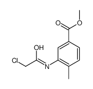 3-[(氯乙酰基)氨基]-4-甲基苯甲酸甲酯结构式
