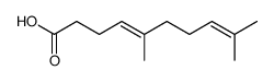 (E)-5,9-dimethyl-4,8-decadienoic acid Structure