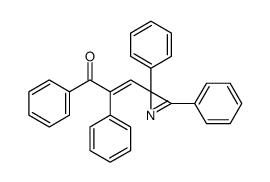 3-(2,3-diphenylazirin-2-yl)-1,2-diphenylprop-2-en-1-one结构式