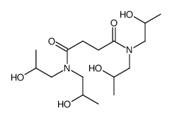 N,N,N',N'-tetrakis(2-hydroxypropyl)butanediamide Structure