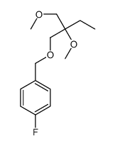 1-fluoro-4-[[2-methoxy-2-(methoxymethyl)butoxy]methyl]benzene结构式