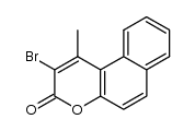 2-bromo-1-methylbenzo[f]chromen-3-one结构式