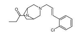 3-[3-(o-Chlorophenyl)allyl]-8-propionyl-3,8-diazabicyclo[3.2.1]octane结构式