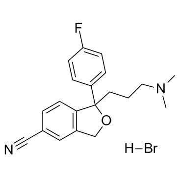 Citalopram hydrobromide Structure