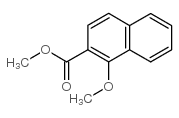1-甲氧基-2-萘甲酸甲酯结构式