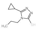 5-环丙基-4-丙基-4H-1,2,4-噻唑-3-硫醇结构式