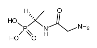 (-)-(N-glycyl-1-aminoethyl)phosphonic acid结构式