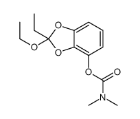 (2-ethoxy-2-ethyl-1,3-benzodioxol-4-yl) N,N-dimethylcarbamate结构式