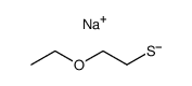 Sodium; 2-ethoxy-ethanethiolate Structure