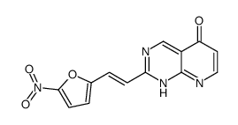 2-[2-(5-nitrofuran-2-yl)ethenyl]-8H-pyrido[2,3-d]pyrimidin-5-one结构式
