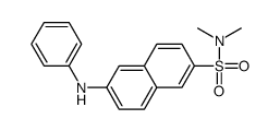 6-anilino-N,N-dimethylnaphthalene-2-sulfonamide结构式