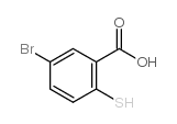 5-Bromo-2-mercaptobenzoic acid Structure