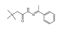 Trimethyl-[1-phenyl-eth-(E)-ylidene-hydrazinocarbonylmethyl]-ammonium结构式