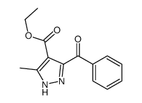ethyl 3-benzoyl-5-methyl-1H-pyrazole-4-carboxylate结构式