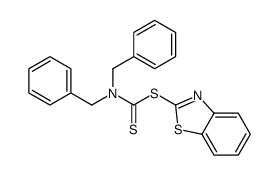 1,3-benzothiazol-2-yl N,N-dibenzylcarbamodithioate Structure